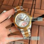 At Wholesale Rolex Datejust Silver Dial 2-Tone Gold Men's Watch
